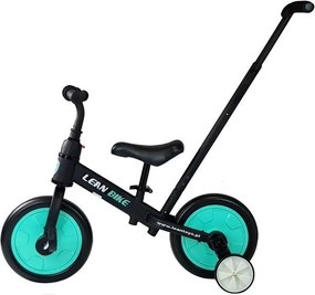 LEAN Trike Pedálový krosový bicykel 3v1 čierny a mätový