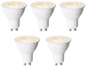 Sada 5 stmievateľných LED žiaroviek GU10 7W 430 lm 2700K