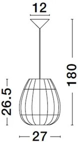 Rustikálny luster Marlo 27 Ratan