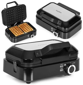 Gofrovač, vaflovač s nepriľnavými doskami -  1200 W s reguláciou teploty