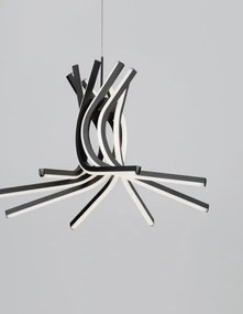 LED luster Narvi 50 čierne