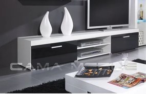 Ambala TV stolík 8 biela/čierna