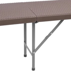 Záhradná lavica RATTAN hnedá