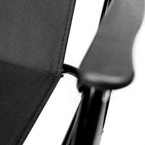 Skladacia kempingová stolička čierna