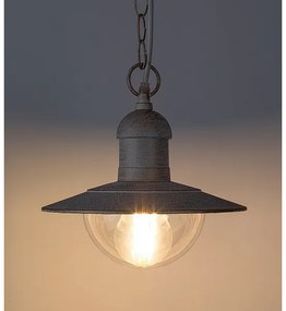 Brilagi - Vonkajšie závesné svietidlo MOLDE 1xE27/60W IP44 biela/patina