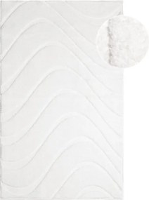 Kúpeľňový koberček WAVES 400 biely