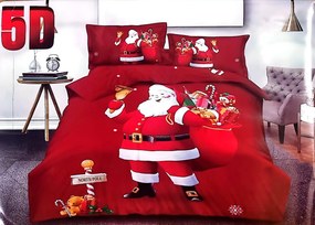 Obliečky Vianočný vzor B/4 Bavlna 7-dielna súprava