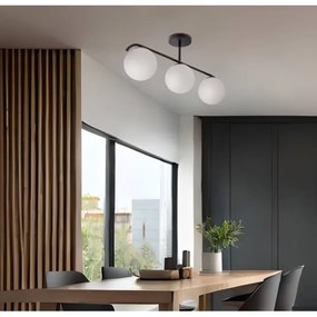 Luster na tyči AMADEO 3xE14/40W/230V čierna