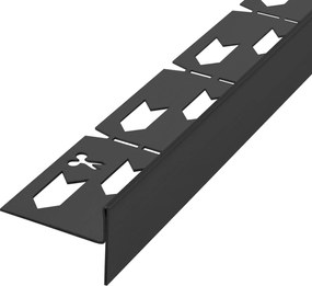 Rea Rea, nerezová spádová lišta, pravá, dĺžka 1200 mm, čierna matná, REA-K3201