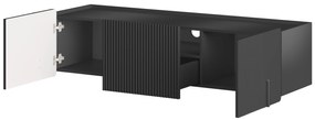 Závesný TV stolík Malmi 150 cm - čierny mat / čierna