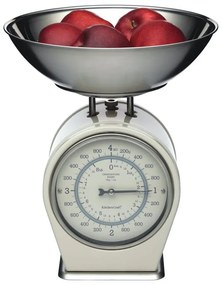 Krémovobiela kuchynská váha Kitchen Craft Living Nostalgia, nosnosť 4 kg