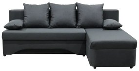 Unive. rozkladacia rohová sedacia súprava s úložným priestorom v tvare L ALMEIDA antracit