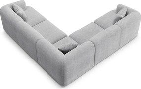 Svetlosivá menčestrová rohová pohovka Campi – Cosmopolitan Design