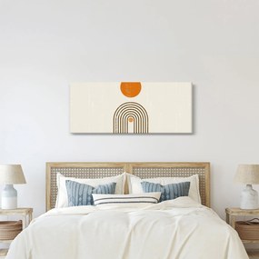 Obraz - Hnedé oblúky (120x50 cm)