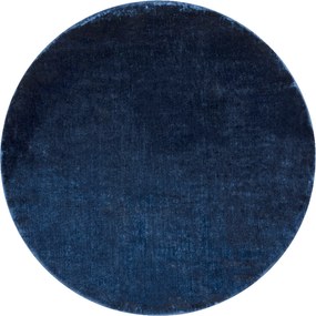 Dywany Łuszczów, Kusový koberec Visco Rabbit Dark blue 10 kruh, 120x120 (priemer) kruh, modrá, detská izba