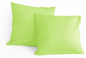 Obliečka na vankúš - Zelený bavlnený satén 40/40 s náplňou Nano Aloe Vera