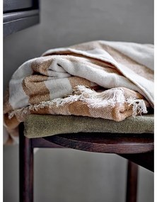 Hnedo–béžový bavlnený uterák 50x100 cm Elaia – Bloomingville
