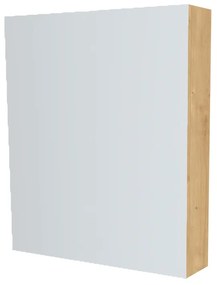 Mereo, Mereo Kúpeľňová zrkadlová skrinka 60 cm, galerka, 1x dvierka ľavá, Multidecor, Dub Arlington, MER-CN798G61DARL