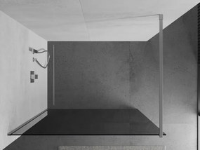 Mexen Kioto sprchová zástena 130x200 cm 8 mm, chrómový profil, šedé sklo, 800-130-101-01-40