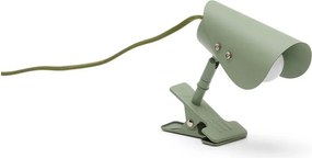 Zelená kovová stolová lampa s klipom (výška 16 cm) Jula – Kave Home