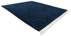 Kusový koberec Shaggy Berta tmavo modrý 180x270cm