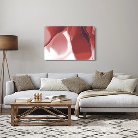 Obraz - Červená abstraktná kvetina N⁰3 (90x60 cm)