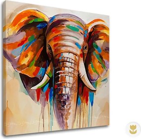 Autorská reprodukcia na plátne SLON