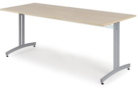 Jedálenský stôl SANNA, 1800x800 mm, breza / šedá