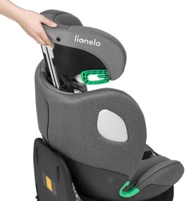 Lionelo - Autosedačka BRAAM i-Size (40–150 cm) s otočnou základňou, Grey Stone