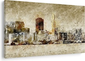 Obraz - Umelecky stvárnené mesto (90x60 cm)