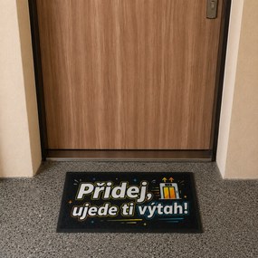 Mercury Flooring, Rohožka Pridaj, ujde ti výťah 40x60 cm - na von aj na doma, 40x60, čierna