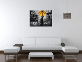Gario Obraz na plátne Žltý bozk v daždi Rozmery: 90 x 60 cm