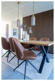 Koňakovohnedé jedálenské stoličky v súprave 2 ks Monte – House Nordic