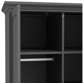 Sivá šatníková skriňa 96x201 cm Paris – Tvilum