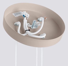 Taupe kovové závesné svietidlo ø 19,5 cm Gleam – Sollux