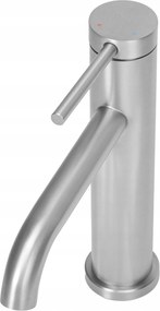 Rea Clif, umývadlová batéria h-205, brúsená oceľ, REA-B5324