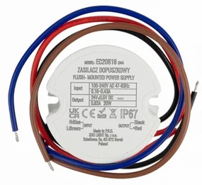 ECOLIGHT 24V - 20W - 0,8A - IP67 vodeodolný zdroj pre LED pásik