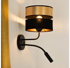Brilagi - Nástenná lampa ROYAL 1xE27/15W/230V + 1xG9/3W čierna/zlatá