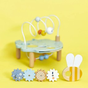 Sweet Cocoon - Drevený motorický stolček s aktivitami - List