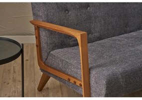 Dvojmiestna pohovka TUMI sivá