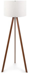 Stojacia lampa AYD 1xE27/60W/230V biela/hnedá