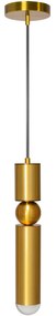 Toolight - Závesná kovová stropná lampa 1xG9 45W APP470-1CP, zlatá, OSW-00904