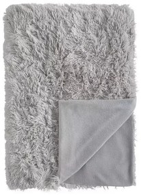 Svetlosivé mikroplyšové obliečky Catherine Lansfield Cuddly, 135 x 200 cm