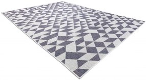 Koberec SIZAL SION geometric 22373 ecru/nebeský/rúž