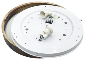 Brilagi - Stropné svietidlo CARVALHO SLIM SMOKEY 2xE27/60W/230V dubové pr. 37,5 cm