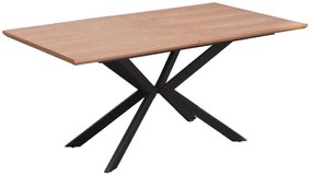 Rozkladací jedálenský stôl Legarto - dub prírodný / čierna
