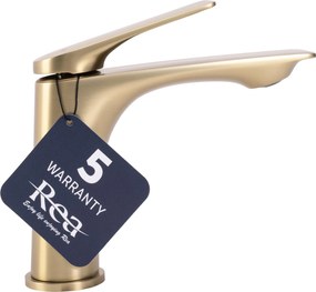 Rea Avalon, umývadlová batéria h-160, zlatá matná, REA-B2703