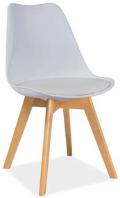 Jedálenská stolička Signal KRIS buk/biela