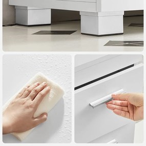 Skrinka pod umývadlo IVY, 30x70x64cm, biela Vasagle