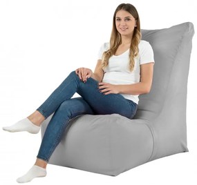 Moderné kreslo DISTINTO svetlo sivé (OUTDOOR)